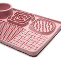Interactive Slow Feeder & Lick Mat — Enrichment Feeding Tray Pink